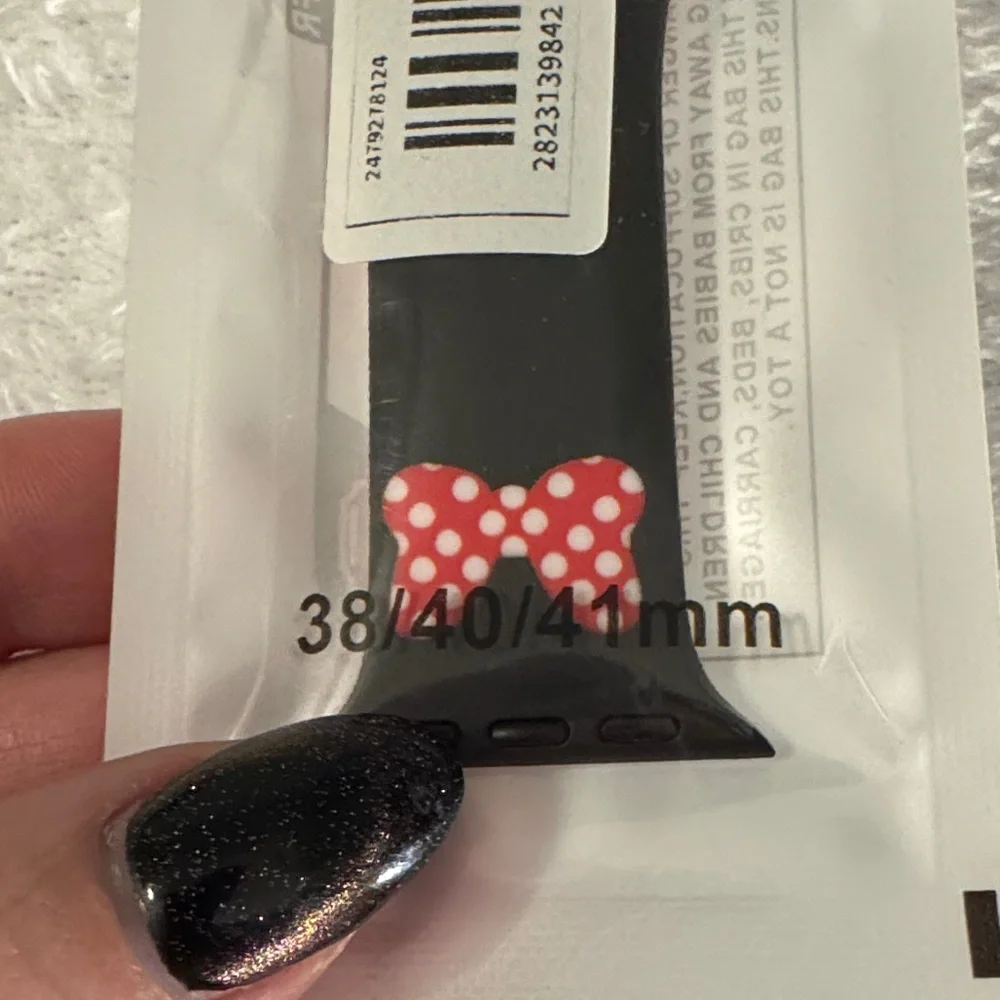 Red Polka Dot Watch Band for Apple Watch NEW - Picture 2 of 5
